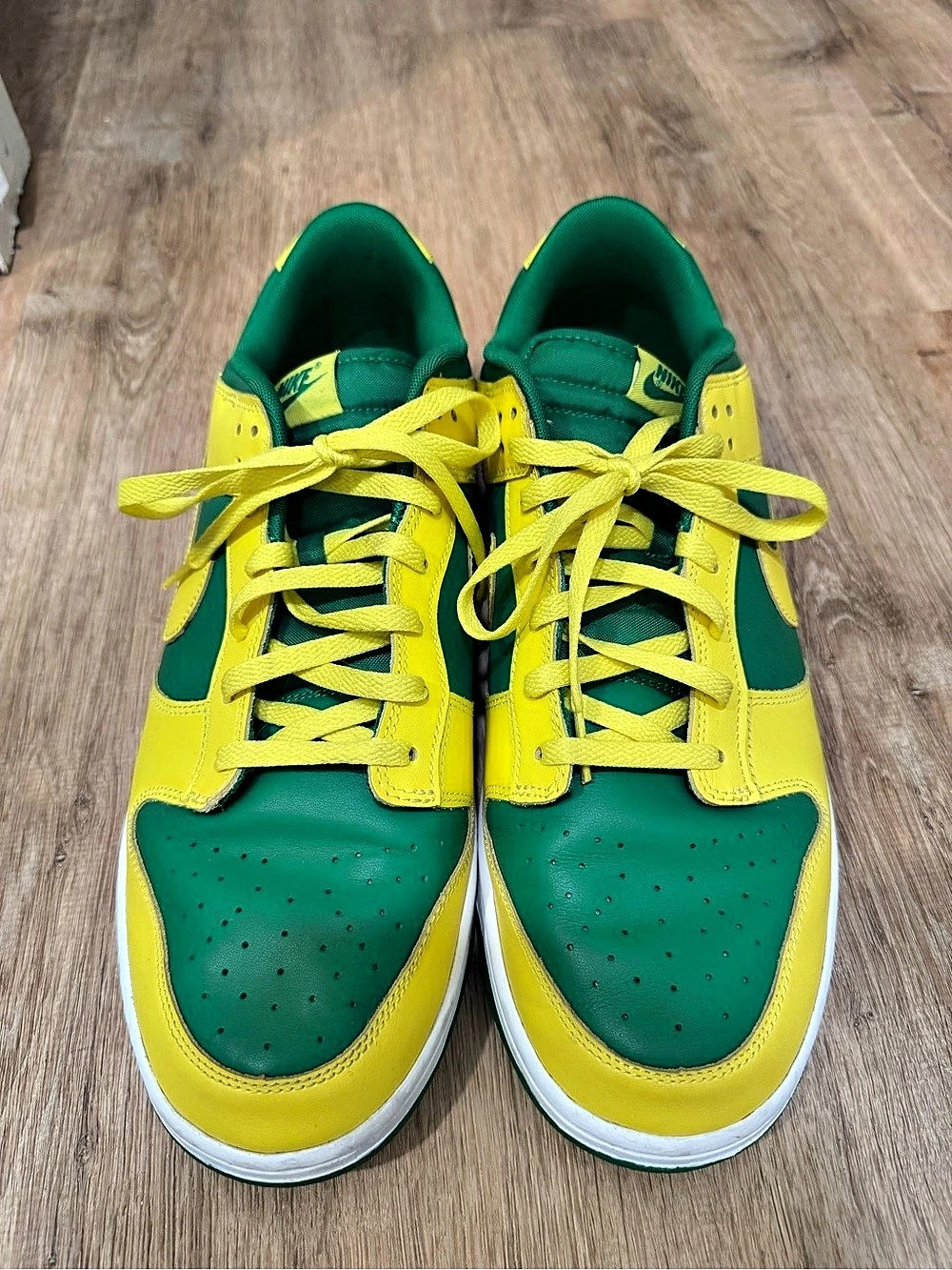 Nike Dunk Low Reverse Brazil Green & Yellow Sneakers - Men 15